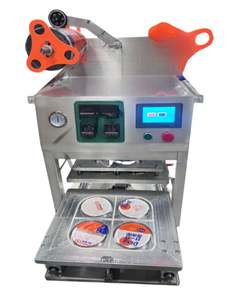 เครื่องซีลฝาแบบกำหนดเองสำหรับถ้วยชา เยลลี่ กาแฟ ชาดอกไม้ ขนาด 4 ถ้วย สำหรับใช้ในเชิงพาณิชย์ - Product Image 2