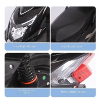 Moto électrique personnalisée 2026 2000W 72V Moteur sans balais haute puissance Batterie au plomb-argent Roues larges Adulte Course et Commutation Urbaine
