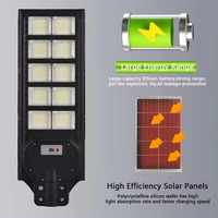 Proveedor de fábrica solar CE 1200W Farola solar Lampara Luces Focos Solares Exterior Luz Led de Jardin
