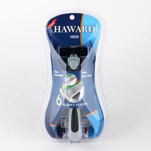 Высокое качество, оптовая цена, шведская нержавеющая сталь, шесть лезвий, бритвенная система, лезвие бритвы - Product Image 5