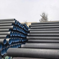 Tuyau ondulé en plastique flexible DN180 pour la construction de métros, utilisation pour les canaux de câblage électrique