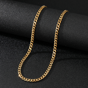 Collana a Catena Cubana VKME in Stile Hip Hop Punk, Placcata in Oro 18k, in Acciaio Inossidabile 316L - Product Image 5