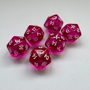 Set di Dadi Poliedrici Personalizzati in Acrilico/Plastica per <span class=keywords><strong>D</strong></span>&<span class=keywords><strong>D</strong></span>/RPG/Giochi da Tavolo, Trasparenti/Colorati, 7 Pezzi/D20/D12, Economici/Prezzo di Fabbrica - Product Image 2