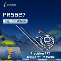 Sonda de Temperatura Industrial de Alta Precisión Pt100 PRT, Sensor de Termómetro de Resistencia de Platino de 4 Cables para Medición de Referencia