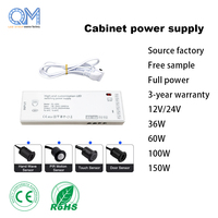 Adaptateur d'alimentation AC100-265V vers 12V 24V pour bandes lumineuses LED, éclairage sous-meuble