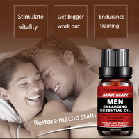 MAX MAN 10ml Aceite Esencial para Masaje de Ampliación del Pene, Estimulante Sexual, Engrosamiento y Crecimiento para Hombres