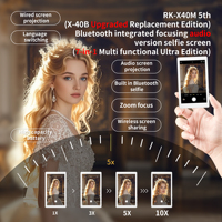 Moniteur Magnétique d'Écran Selfie pour iPhone et Smartphone Android, Accessoire de Caméra Arrière pour Vlog et Diffusion en Direct