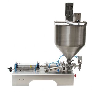 Máquina de llenado semiautomática horizontal neumática de doble cabezal para líquidos, pastas y cremas, para mermelada, mantequilla de cacahuete y mantequilla de sésamo - Product Image 6