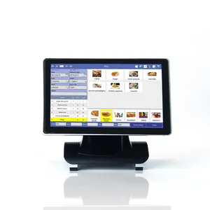 Goedkope 15.6 Inch Enkel Scherm Alles In Één Capacitieve Touch Pos-Systeem Scherm Kassa Voor Supermarkt Restaurant