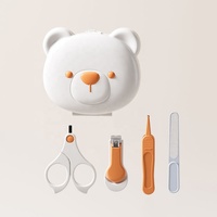 Offre Spéciale : Kit de Manucure Portable 4-en-1 pour Bébé, Lime à Ongles et Polisseur pour Enfants, Outils de Soin des Ongles pour Nouveau-né avec Étui