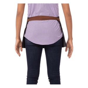 Delantal vaquero de cintura corta, uniforme de trabajo para camareros de restaurante - Product Image 3