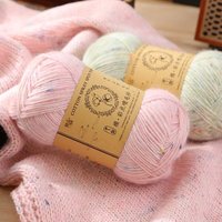 Fil à tricoter en laine acrylique coloré à points pulvérisés, anti-boulochage, fil à tricoter en anneau, fil fantaisie teint mélangé, 10 fils pour le tricot à la main pour bébé