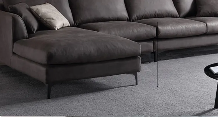 Kaki Sofa gaya Eropa, kaki Sofa hitam baja mewah ringan kaki segitiga kustom untuk Sofa