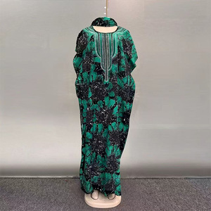 Robes Abaya Islamiques Personnalisées en Polyester 2026 <span class=keywords><strong>pour</strong></span> Femmes, Style Nigérian et Dubaï, Tenues Décontractées d'Été Grande Taille, Vêtements de Prière Musulmans Maxi - Product Image 2