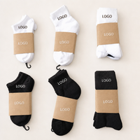 Chaussettes de sport en jacquard tricoté à la cheville, respirantes, avec coussinets, pour jeunes, hommes, unisexe, personnalisables avec logo, vente en gros sans minimum, haute qualité