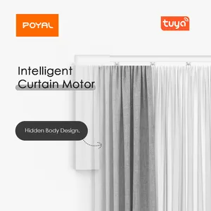 POYAL Tuya Smart Automatic Curtains Driver Voice Control Automatic Curtain Opener Electric Motors Curtains for the Living Room