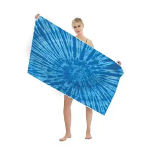 Оптовая продажа, дешевые мягкие пляжные полотенца из микрофибры