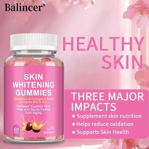 Gomitas Blanqueadoras de Piel con Colágeno y Vitaminas <span class=keywords><strong>para</strong></span> Mujeres, Suplemento Dietético <span class=keywords><strong>para</strong></span> el Cuidado de la Piel, <span class=keywords><strong>para</strong></span> una Piel Radiante y Luminosa - Product Image 5