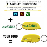 Mini-couteau découseur de colis en plastique personnalisé avec logo, ouvre-lettre porte-clés, couteau de découpe portable en gros avec porte-clés, idéal pour les cadeaux
