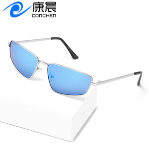 Lunettes de soleil en métal Conchen pour femmes, protection UV400, verres bleus, mode, voyage, conduite, protection solaire - Product Image 1