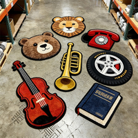 Tapis personnalisé irrégulier pour baskets, tapis anime pour salon, tapis tufté de luxe, tapis tufté personnalisé en acrylique avec logo