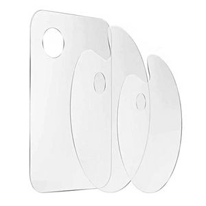 Palette acrylique claire Palette d'art Lucite pour <span class=keywords><strong>peintre</strong></span> bricolage plaque de peinture acrylique - Product Image 1