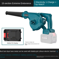 Souffleur de feuilles sans fil industriel 21V, nettoyeur de poussière, souffleur d'air portable, batteries au lithium-ion Makita sans balais