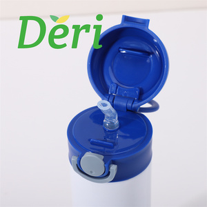 Vaso de acero inoxidable RTS de 12oz para niños, botella de agua de sublimación, tapas abatibles de colores mezclados para bebidas frías y calientes, ideal para espalda - Product Image 2