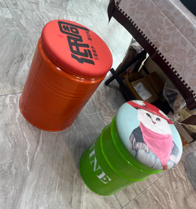 Tabourets <span class=keywords><strong>de</strong></span> baril <span class=keywords><strong>de</strong></span> fer <span class=keywords><strong>rétro</strong></span> <span class=keywords><strong>bar</strong></span> tabourets <span class=keywords><strong>de</strong></span> rangement <span class=keywords><strong>de</strong></span> dessin animé Restaurant meubles en fer KTV seau peint petits tabourets ronds <span class=keywords><strong>de</strong></span> ménage - Product Image 5