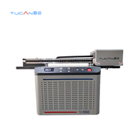 Máquina de impresión de PLOTER de Color de alta velocidad, cabezal de impresión automático de 90*60cm, impresora de cama plana con adhesivo UV Eco solvente Dtf