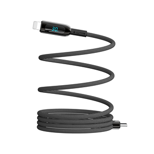 WiWU 1M 30W/100W aleación y nailon tejido tipo C Cable <span class=keywords><strong>de</strong></span> carga rápida portátil inteligente Android y <span class=keywords><strong>iPhone</strong></span> 15 Cable garantía <span class=keywords><strong>de</strong></span> calidad - Product Image 3