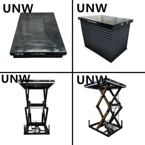 แท่นยกไฮดรอลิกแบบกรรไกรไฟฟ้าเคลื่อนที่ รับน้ำหนักได้ 500 กก. โครงเหล็ก ใช้ได้ทั้งระบบไฮดรอลิกและระบบแมนนวล สำหรับงานก่อสร้าง - Product Image 1