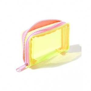 Transparent PVC Wallet ID Card Holders Bus Card Cover Folder Clear Small <b>Purse</b> <b>Women</b> Jelly <b>Coin</b> Pouch Bag - Product Image 2