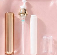 Flacon de crème pour les yeux à bille roulante de 20 ml, type pressoir pour huile essentielle, crème pour les yeux à bille roulante en acrylique pour massage, tube plat creux.