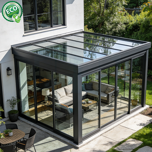 Venta de Fábrica: Invernadero/Solárium de 4 Estaciones con Estructura de Aleación de Aluminio y Techo de Vidrio Aislante, Invernadero Independiente - Product Image 5