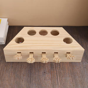 Tagliere per gatti che catturano il topo più venduto per modellare gli artigli e auto-divertimento-giocattolo educativo educativo educativo in legno massello - Product Image 3