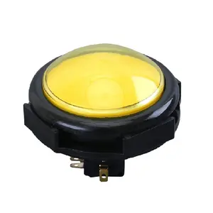 IP40 100MM Round Led Illuminated Micro Push Button Switch 16A Large Convex Arcade Game Push Button With KW1 Micro Switch