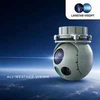 Charge utile de cardan multi-capteurs pour drone, caméra IR refroidie en option, télémètre laser 10 km sans danger pour les yeux, cardan de surveillance aérienne