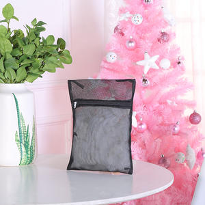 Vente en gros Sac à linge en maille noire Sac de lavage pour lingerie à usage domestique avec <span class=keywords><strong>soutien</strong></span>-<span class=keywords><strong>gorge</strong></span> en machine chemisier pour paniers et bacs - Product Image 4