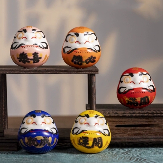 5*4*5cm Japanese Daruma Refrigerator Magnet Quality Home Decoration Pattern Magnetic Stickers Souvenirs Special Travel Souvenirs