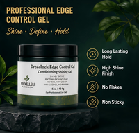 Gel Coiffant Fixation Forte 16oz pour Dreadlocks, Tresses et Cheveux Bouclés/Secs – Sans Alcool, Hydratant, Anti-Frisottis, Brillance Sans Effet Gras