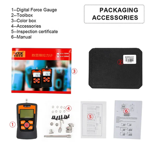 Vencedor 500NM Digital <span class=keywords><strong>Force</strong></span> <span class=keywords><strong>Gauge</strong></span> Pressão Primavera Tensão Tester 100N 500N Pressão Máquina Tênsil Push Pull Meter - Product Image 6