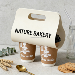 Professional <b>One</b>-Stop Customization Service for Café: <b>Cups</b> (With Lids), Sleeves, <b>Cup</b> Holders and Paper Bags - Product Image 4