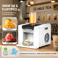 Machine à glace en flocons R290, refroidisseur d'air, machine à glace de comptoir pour usage commercial en pâtisserie, machine à fabriquer de la glace