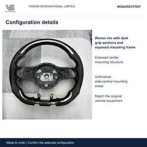 Volant en fibre de carbone pour Mercedes-Benz Classe G, configuration sélectionnée Open Center MGBARECFREF - Product Image 2