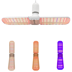 Bombilla <span class=keywords><strong>LED</strong></span> de Cultivo de 20W E26/E27, Lámpara de Cultivo de Plantas de <span class=keywords><strong>Espectro</strong></span> <span class=keywords><strong>Completo</strong></span>, Lámpara Plegable de Cuatro Hojas, Hidroponía, Jardín, Invernadero, Plantas de Interior - Product Image 1