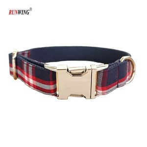 Pet Products, Dog <strong>Collar</strong> for Small Medium Large Dogs,Adjustable Soft Plaid <strong>Puppy</strong> <strong>Collars</strong> Leash with Metal Buckle - Product Image 2