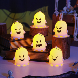 Nuevas Decoraciones de Halloween, Lindos Fantasmas de Plástico con Luz Nocturna, Adornos Colgantes para Fiestas de Disfraces, Regalos de Vietnam - Product Image 1