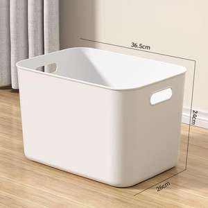 Boîte de rangement rectangulaire en plastique PP haute capacité, écologique, durable, organisateur de cuisine, couvercle, rangement pour collations, vêtements, vente chaude - Product Image 5