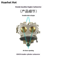GX620 GX630 Carburateur double cylindre Pompe à eau agricole et pièces de générateur à essence pour moteur de machine